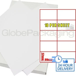 2000 fogli di etichette per indirizzi 10 per foglio 99 x 57 mm - Foto 1 di 5