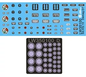 Quadranti e cartellini per veicoli scala 1:35 Sd.Kfz. 10 D7 LW35100 - Foto 1 di 4
