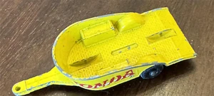 Matchbox Lesney #38 Honda Motorcycle Yellow Trailer Diecast 1:68 - Picture 1 of 3