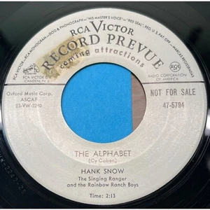 Hank Snow The Alphabet / My Religions Not Old Fashioned 45 Country Promo RCA - Bild 1 von 6