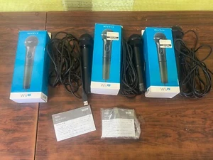 3er Set Nintendo Wii U Mikrofon WUP-021 kabelgebunden USB mit Box getestet Japan - Bild 1 von 7