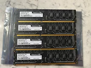 TEAM GROUP 16GB (4x4GB) DDR3 1600 TED34G1600C11BK Kit 1.5v - Picture 1 of 2