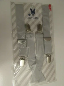 Childs/teens Suspenders Gray Kids Suspenders New Easter Accessory - Picture 1 of 6