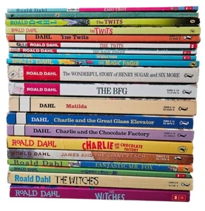 Roald Dahl 20 Books The Witches Esio Trot Revolting Rhymes Twits Matilda USED - Picture 1 of 24