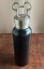 Disney Parks Mickey Mouse Stainless Steel Water Bottle w/ Mickey Ears Clip 19oz