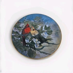 Collector PLATE "Love Song" by Gamini Ratnavira Bird Songs From The Garden Reco  - Picture 1 of 5