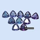 Natural Alexandrite Trillion Cut 100 Ct 10 Piece Treated Color Changing Lot Gems
