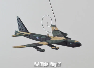 Stratofortress B-52 Diamond Lil Bomber Vietnam War Christmas Ornament Airplane - Image 1 of 4
