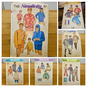 Men Teen Boy Simplicity Sewing patterns ~ various designs ~ pick and choose - Picture 1 of 105