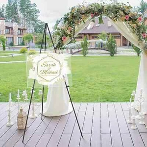 Easel Stand Sturdy Display for Wedding Instant Tripod Portable Floor Easel 63" - Picture 1 of 14