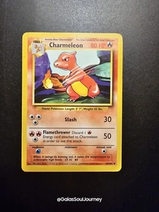 MINT Pokémon TCG Charmeleon Base Set 24/102 Regular 1st Edition Uncommon RARE - Picture 1 of 2