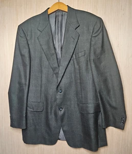 Canali Blazer Jacket Mens EUR 52 US 42 Cashmere Plaid 2 Button Made In Italy - Picture 1 of 14