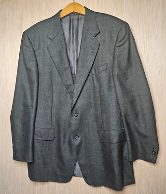 Canali Blazer Jacket Mens EUR 52 US 42 Cashmere Plaid 2 Button Made In Italy - Image 1 of 4