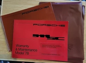 Porsche 911 SC 911SC 1978 conjunto original manual y garantía y mantenimiento de dueños - Imagen 1 de 24