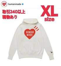 Human Made Heart Hooded Sweatshirt White Xl Size Hoodie