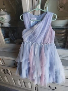 Girl's Iris & Ivy Dress Size 6 Tulle Rhinestone Embellished Waist - Picture 1 of 5