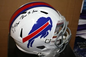 BUFFALO BILLS SEAN McDERMOTT SIGNED AUTOGRAPHED RIDDELL F/S HELMET W/INSCR JSA - Picture 1 of 1