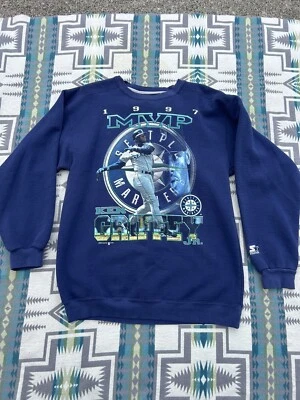 Ken Griffey Jr 1997 Jugador Más Valioso Cuello Redondo Talla Grande De Colección Starter Seattle Mariners Foto 1 de 4