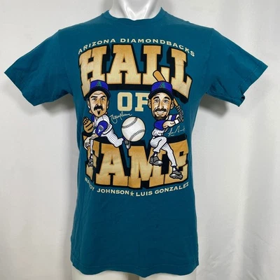 Randy Johnson Luis Gonzalez Arizona Diamondbacks Hall of Fame T-Shirt Men's M - Image 1 of 4