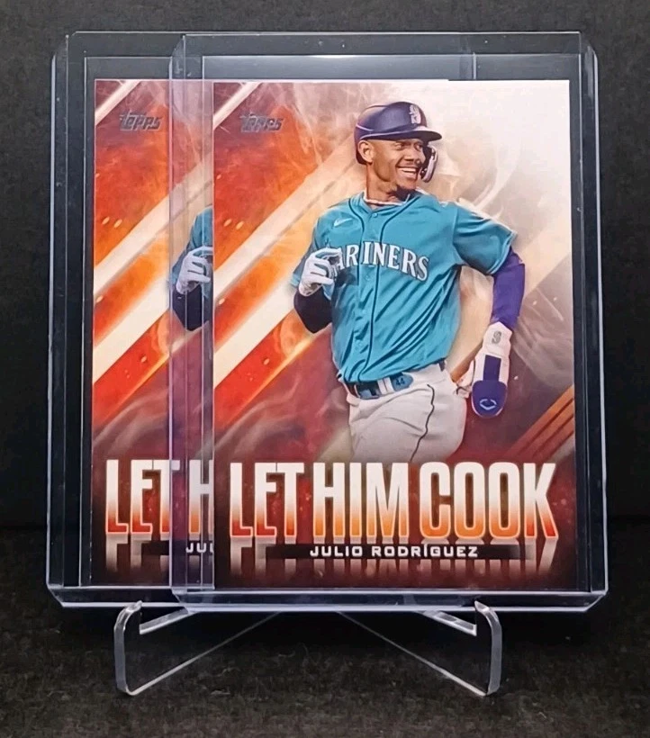2024 Topps Update Series #LHC-11 Julio Rodriguez Let Him Cook Insert Lot - Image 1 of 4
