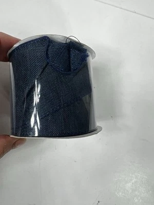 Blue  Wired Edge Ribbon 2.5” X 12’ Joanne Fabrics - Image 1 of 3