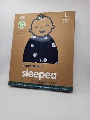 Open Box Happiest Baby Sleepea Navy Planets Large  - Image 1 of 3