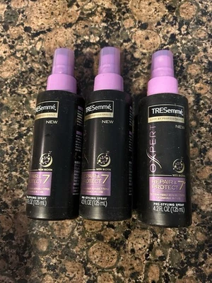 3X Tresemme Expert Repair & Protect 7 spray pre peinado cabello dañado 4,2 oz 125 ml Foto 1 de 3