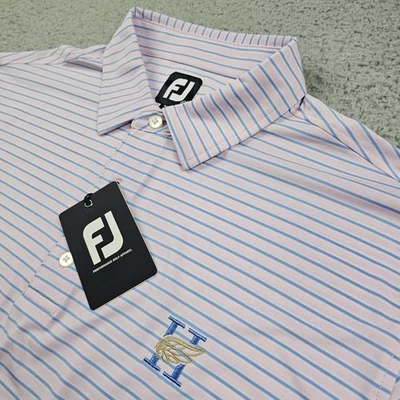 FootJoy Polo Shirt Mens XL Pink Prodry Lisle Self Collar Golf Performance New - Image 1 of 4