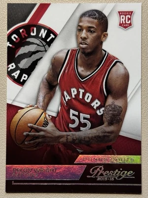 2015-16 Panini Prestige Bonus Shots Delon Wright #233 RC Raptors ¡¡Verdadero 1 de 1!!! Foto 1 de 2