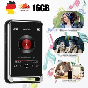 Support.128GB Bluetooth MP3 Player HiFi Bass Musik Spieler HD mit FM Radio Alarm - Bild 1 von 14