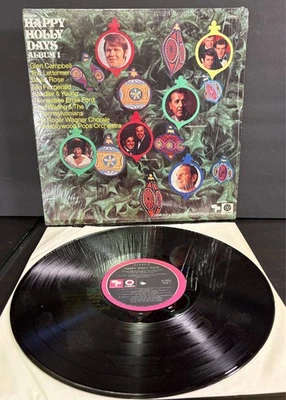 HAPPY HOLLY DAYS Christmas Album 1 Various ~ Capitol SL-6654 Stereo LP ~ NM - Image 1 of 4