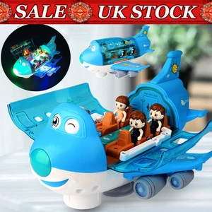 Electric Airplane Toy Electric Airliner Toy 360 Degree Rotating Multi Color LED - Picture 1 of 12