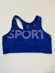 H&M SPORT Blue sports athletic bra size M - Picture 1 of 6