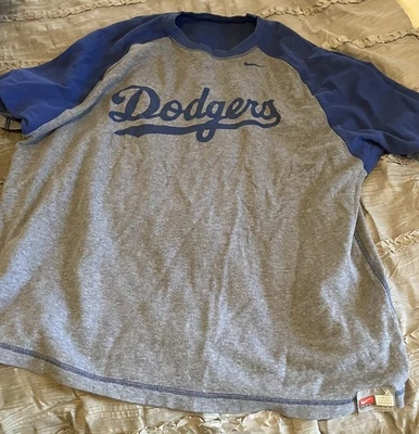 Camisa de béisbol NIKE reversible vintage para hombre XL azul gris de LOS ANGELES DODGERS Foto 1 de 3