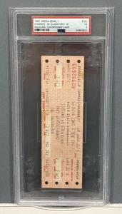 1987 Arena Bowl I -- Inaugural Championship Game -- PSA FULL ticket - Picture 1 of 1