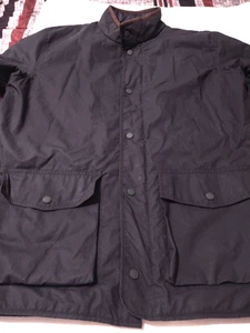 Abrigo PETER MILLAR Cuello Simulado Cremallera Completa y Snap Algodón Grueso (L) Azul FORRADO ACOLCHADO - Imagen 1 de 11