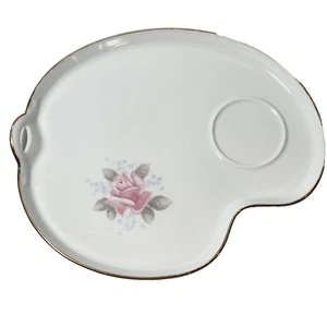 Vintage Noritake Snack Plate Fine China Made in Japan #6238 Roseville Gold Trim - Picture 1 of 13