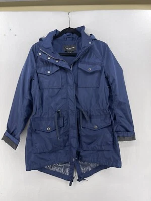 Marc New York Women's Navy Hooded Full-Zip Parka Jacket Size Medium - Image 1 of 4