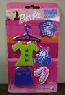 Vintage Barbie Erasers, 5 Pc Set, 1999 Mattel, Skirt, Shirt, Purse, Shoes Hanger