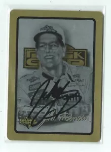 Johnny Benson Signed 1996 Finish Line Black Gold Metal Card #D15 NASCAR - Picture 1 of 1