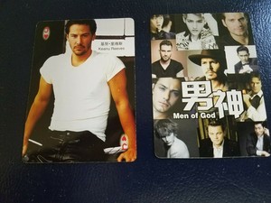 Keanu Reeves American Movie Star International Men of God Playing Card
