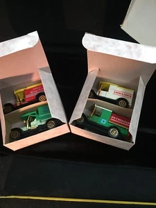 Collectors 4 Classic Trucks From 1910-Water Wagon Ambulance, PETROLEUM & 2 More! - Picture 1 of 5