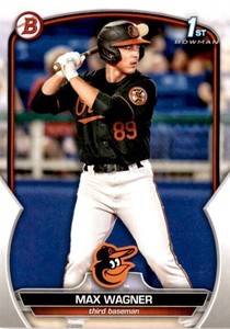 2023 Bowman [AA1] #BP-8 Max Wagner - Baltimore Orioles 1st