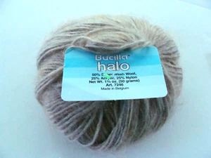 VTG Yarn Bucilla HALO - Color 02 Lot AB - 50g 1.75 oz Soft & Shimmery - Picture 1 of 6