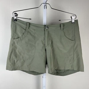 Patagonia Happy Hike Shorts Womens 12 Olive Green Outdoors Hiking - Picture 1 of 7