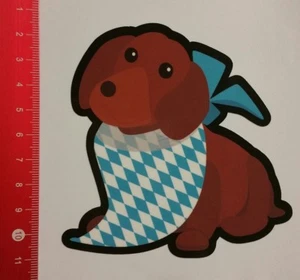 Pegatina/pegatina: perro salchicha tambaleante collar Baviera (10031757) - Imagen 1 de 1