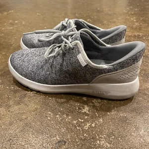 Kizik Madrid Eco Knit Shoes Women's Size 9 WIDE Grey Hands Free Lace Up Comfort - Picture 1 of 8