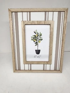 4x6 primitive rustic barn picture frame beach drift wood Wall Hanging - Picture 1 of 2