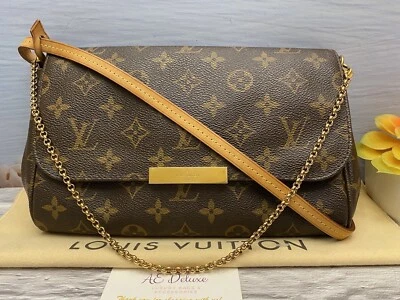 🌸 Bandolera sin asas Louis Vuitton Favorite MM con monograma cadena (DU473) + bolsa para el polvo🌸 Foto 1 de 4