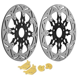 Floating 11.5" Front Rear Brake Rotors Pads for Harley Softail FXSTC FLSTF 87-99 - Picture 1 of 10